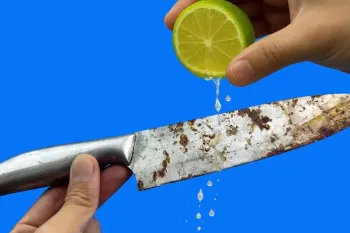 چاقویی مثل تیغ تیز ! با این روش آسان، هر چاقویی را فقط در ۱ دقیقه تیز کنید !