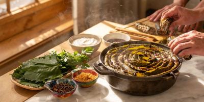 طرز تهیه دلمه برگ