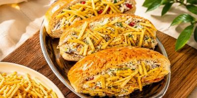 ساندویچ مرغ با یک