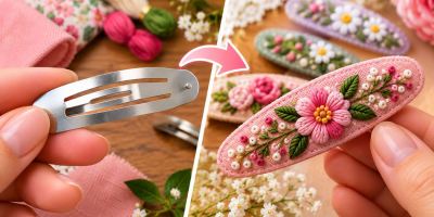 آموزش گلدوزی روی
