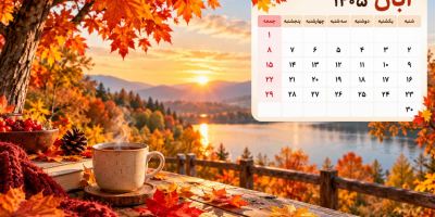 تقویم آبان ۱۴۰۵: