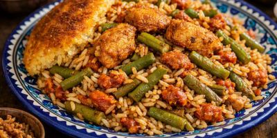 طرز تهیه لوبیا پلو