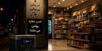 در زمان بی برقی