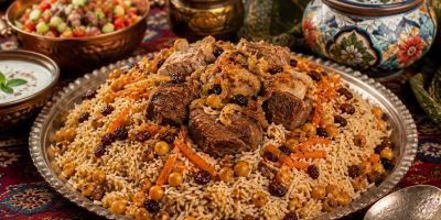 نخود پلو افغانی؛