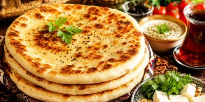 نان تابه ای ساده و