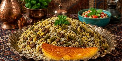 لوبیا پلو دودی؛ عطر