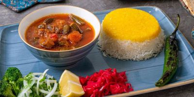 طرز تهیه بامیه پلو