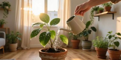 آب دهی صحیح گیاهان؛