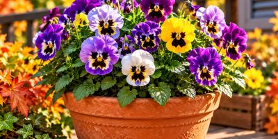 گل های بنفشه در